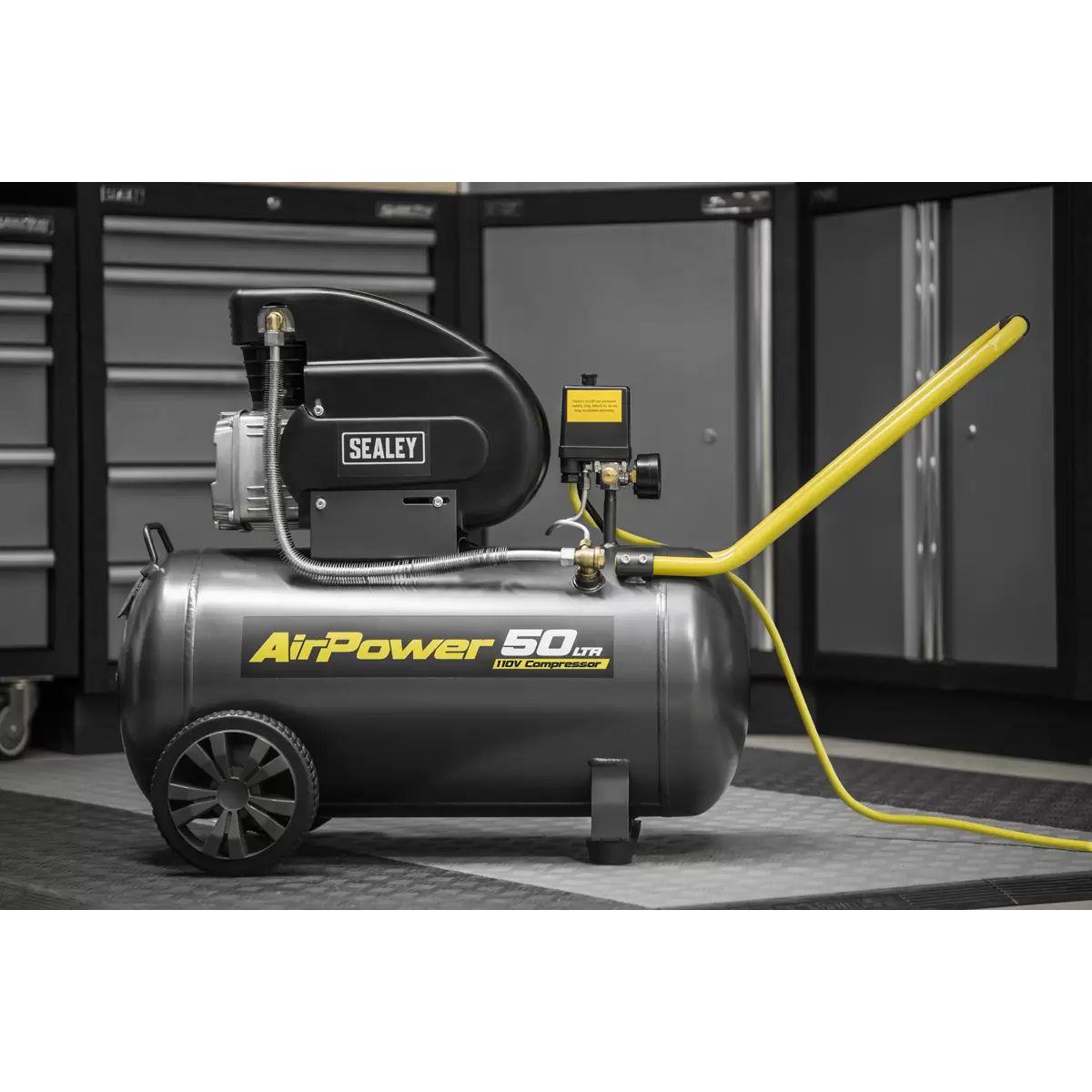 Sealey SAC5020E110V 50L Direct Drive Air Compressor 110V
