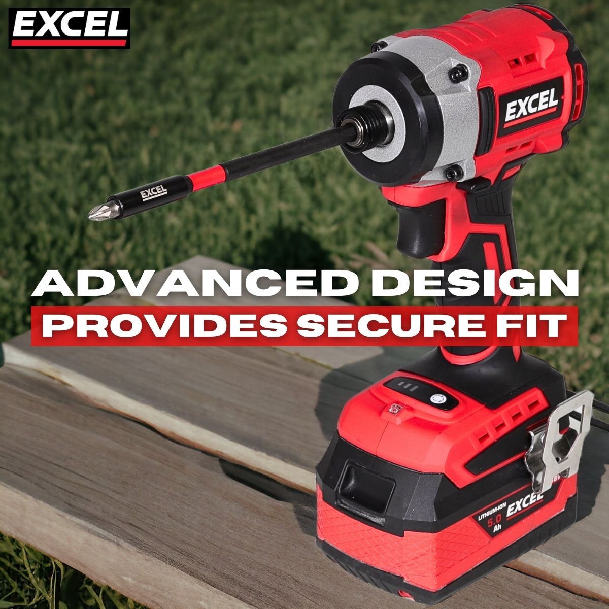 Excel 150mm Magnetic Impact Bit Holder with Blister Card