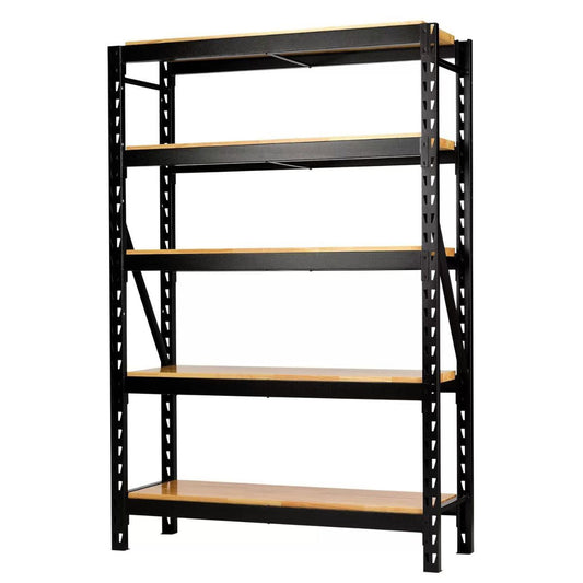 Draper MS400-54-22PC W Bunker Modular 5 Tier Racking with Hardwood Shelving 1500mm 27995