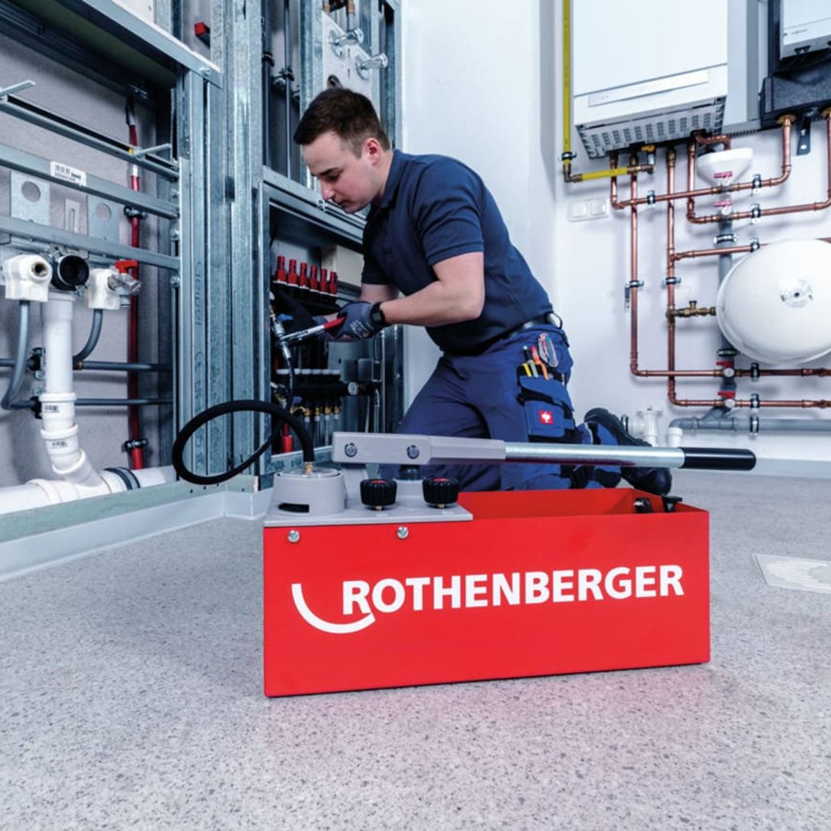 Rothenberger RP50 Pressure Testing Pump testing pipe systems and containers up to 60 bar 60200