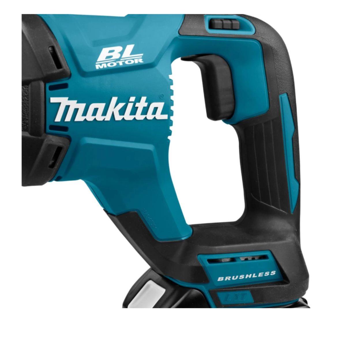 Makita DJR187RTE 18V LXT Cordless Brushless Reciprocating Saw With 2 x 5.0Ah Batteries, Charger & Carry Case