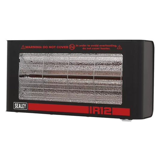 Sealey IR12 Infrared Quartz Heater Wall Mounting 1200W/230V
