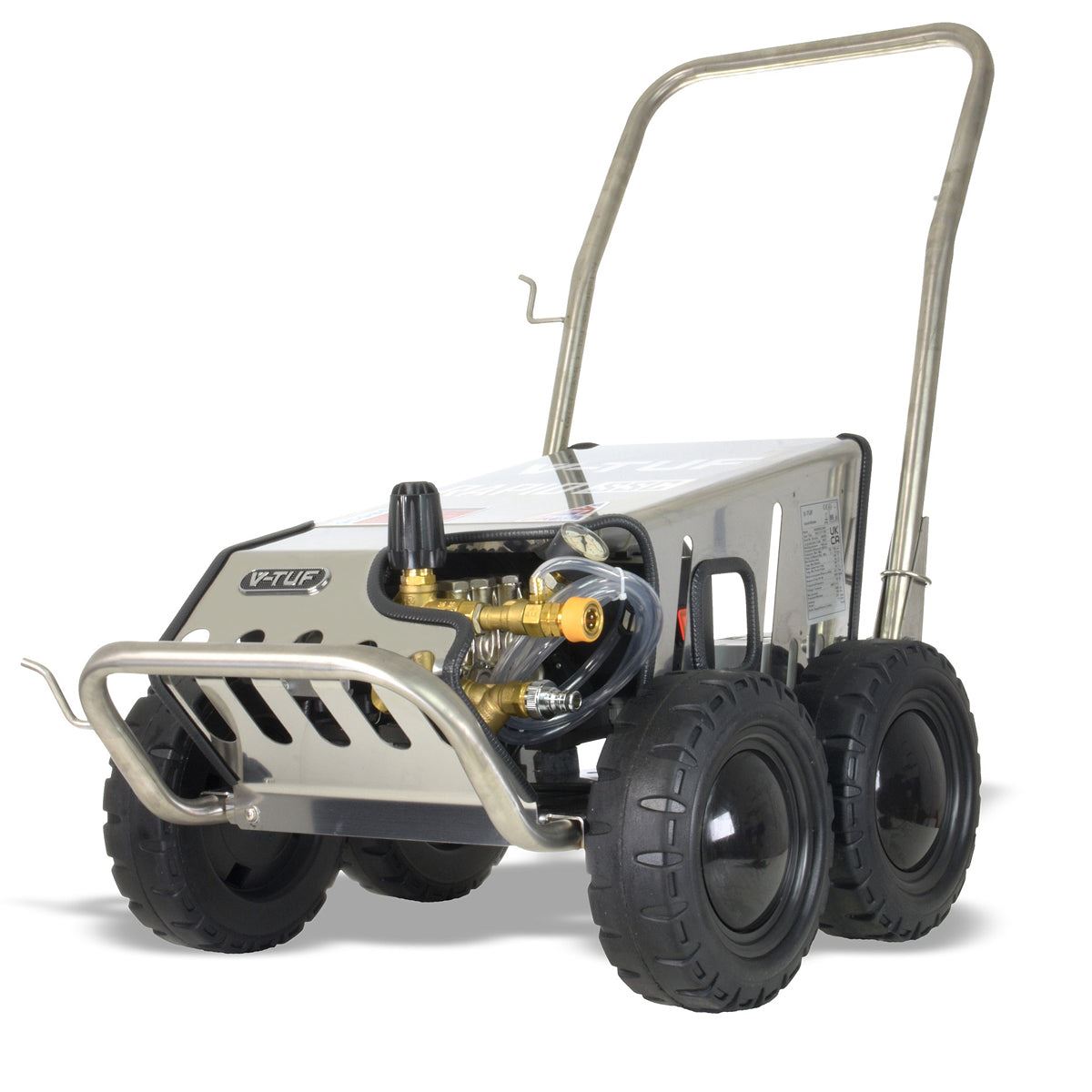 V-TUF RAPIDSSC240V 12L/min All Stainless Industrial Mobile Pressure Washer 1500psi & 100Bar