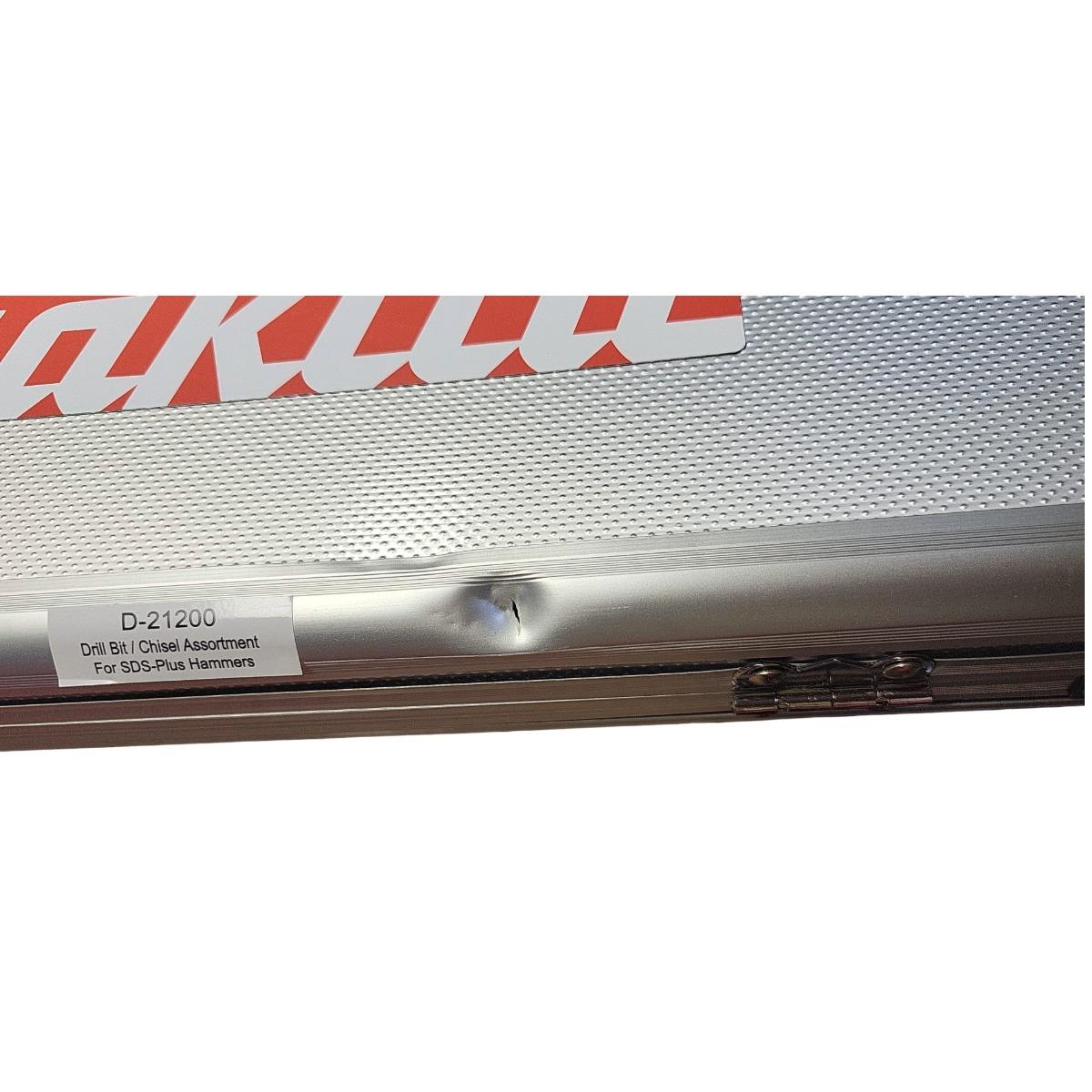 Makita D-21200 SDS Plus Drill & Chisel Set of 17 Piece In Aluminium Case Item Condition Damaged Box