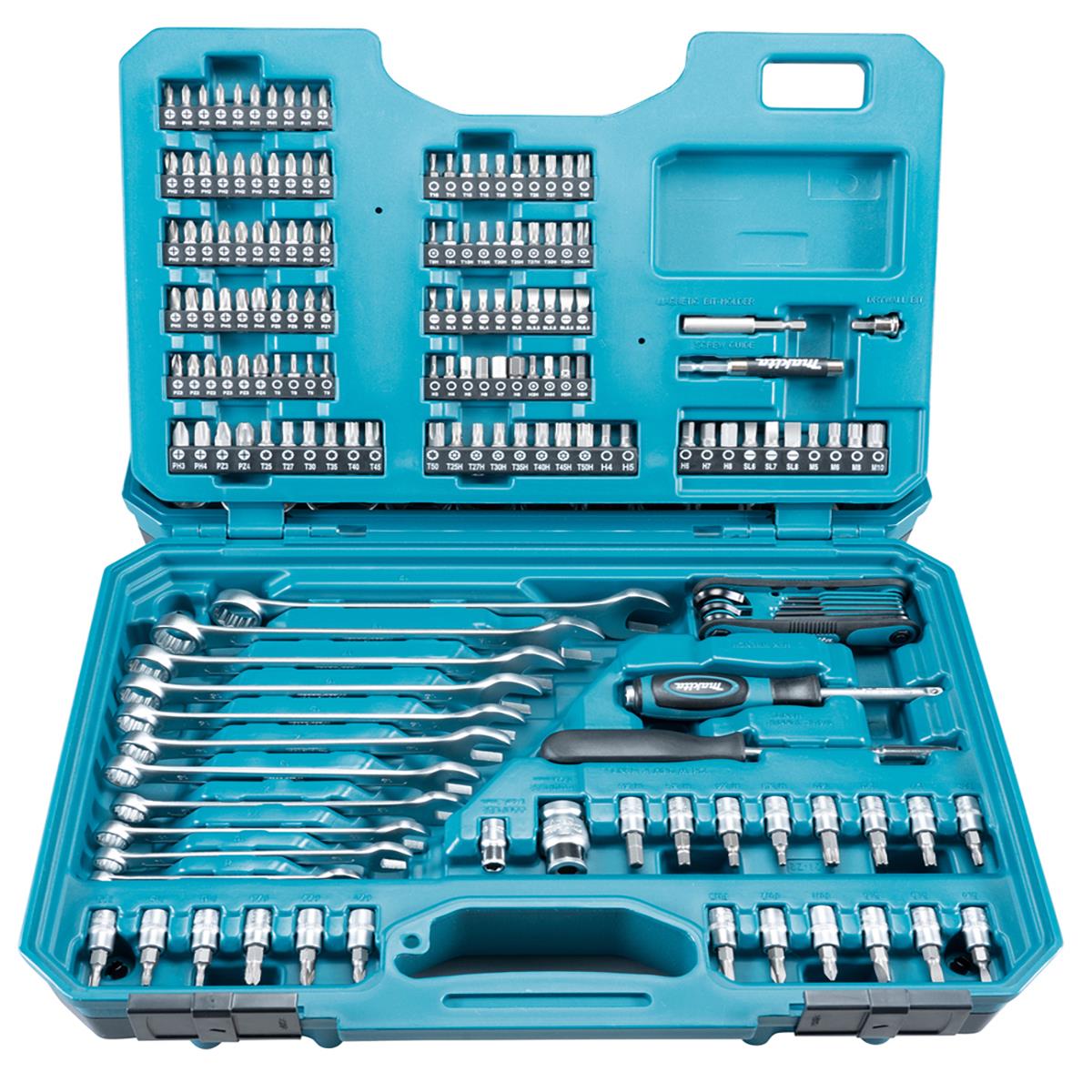 Makita E-10883 Maintenance Tool Set Of 221 Pieces In Case