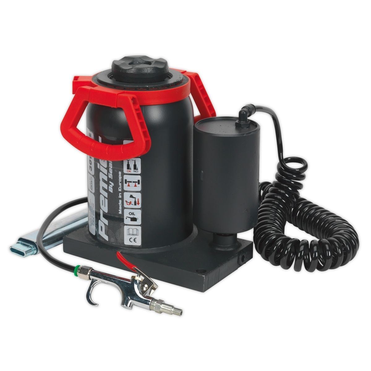 Sealey AM30 Bottle Jack 30 Tonne Manual/Air Hydraulic