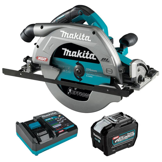 Makita HS011GZ 40Vmax XGT Brushless Circular Saw with 1 x 8.0Ah Battery & Charger