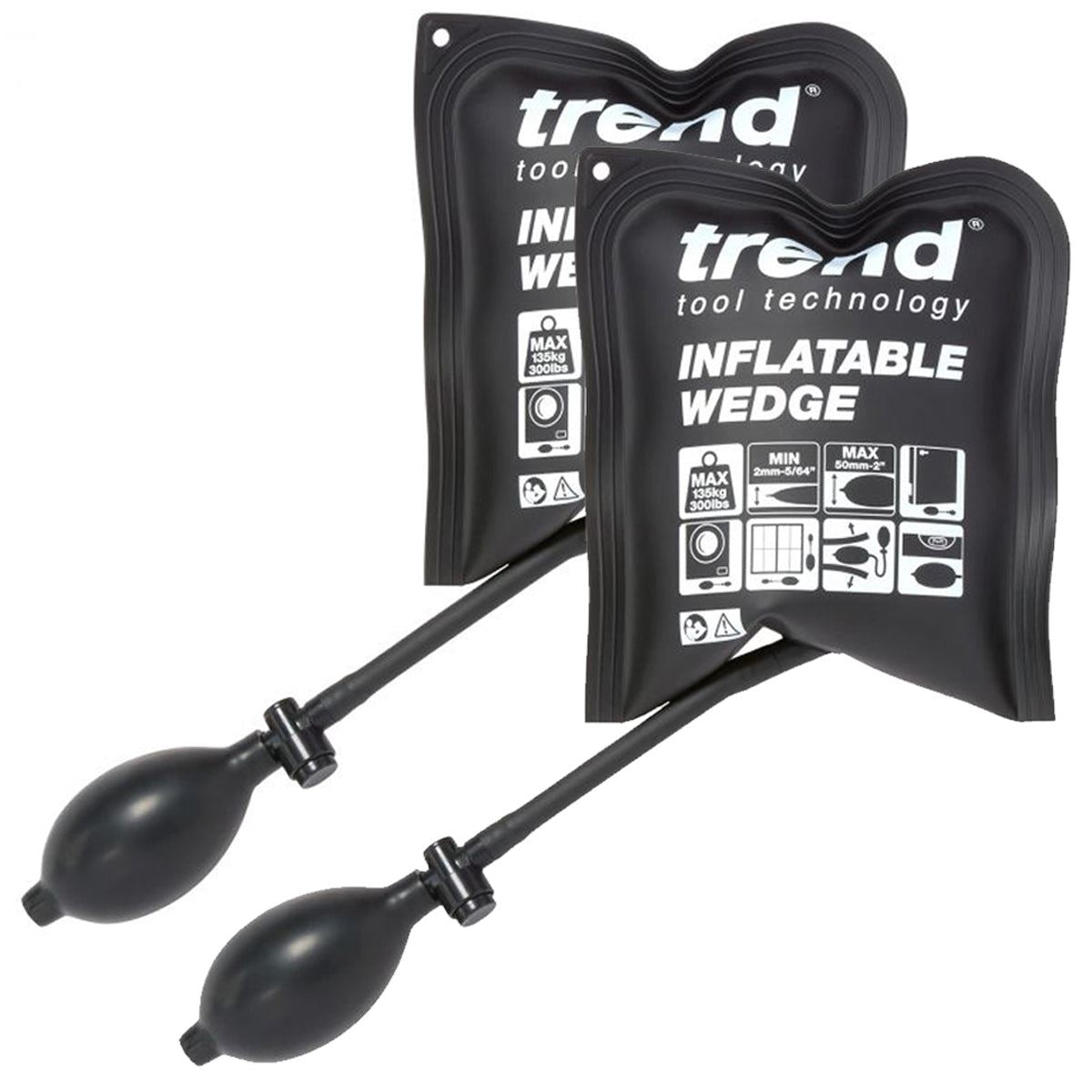 Trend I/WEDGE/2PK Heavy Duty Inflatable Air Wedge Pack of 2