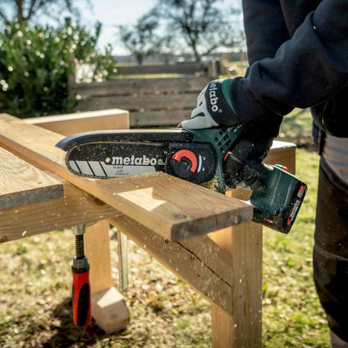 Metabo MS 18 LTX 15 18V 150mm Pruning Saw with 1 x 8.0Ah Battery Charger & Metabox