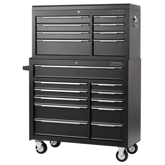 Draper D100-42COMBO Combined Roller Cabinet And Tool Chest 19 Drawer 42 Inch 29357