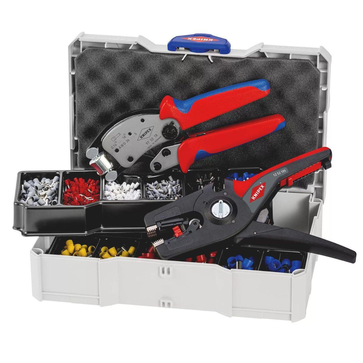 Draper KNIPEX 97 90 14 Crimp Assortment Kit with Twistor16 Crimping Pliers & Wire Ferrules 26148