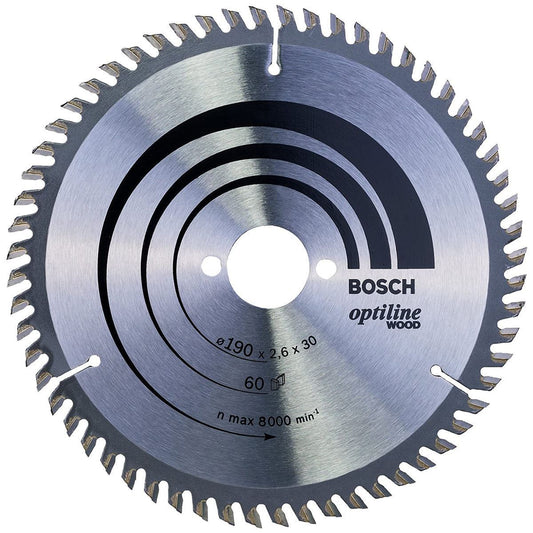 Bosch 190mm 60T Wood Circular Saw Blade Optiline - 2608641188