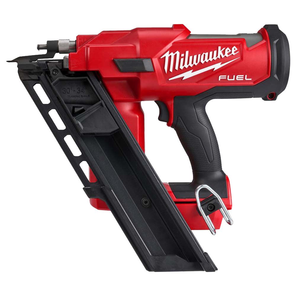 Milwaukee M18FPP2BE-522B 18V Fuel Twin Nail Gun Nailer with 1 x 5.0Ah, 1 x 2.0Ah Battery Charger & Bag 4933492429