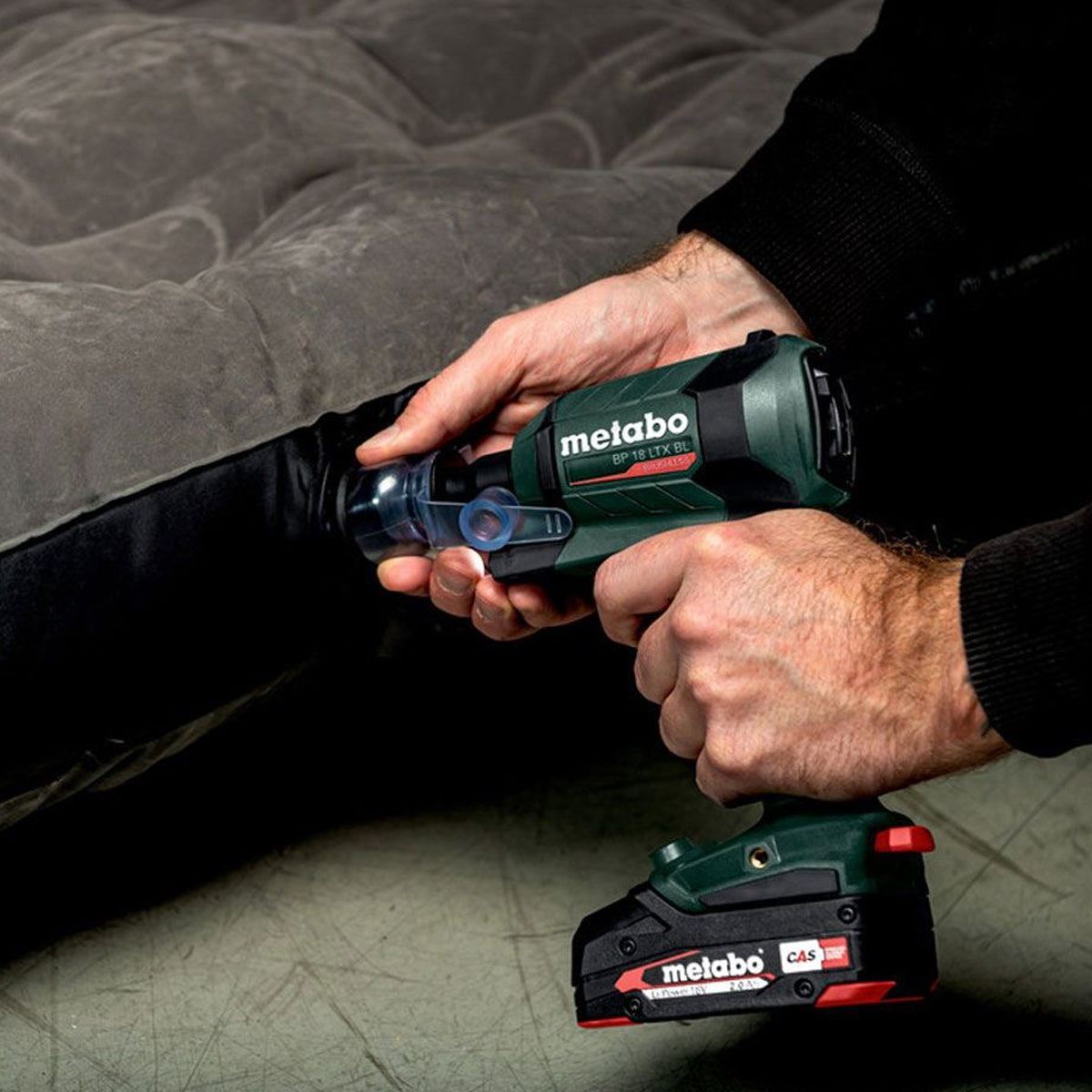Metabo BP 18 LTX BL 18V Brushless Blower with 1 x 5.2Ah Battery Charger & Bag