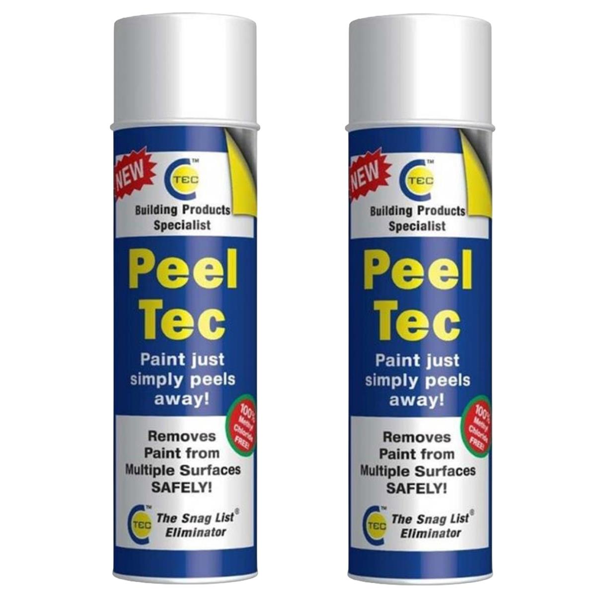 C-TEC 500ml Peel Tec Professional Multi-Purpose Paint Remover Pack of 2