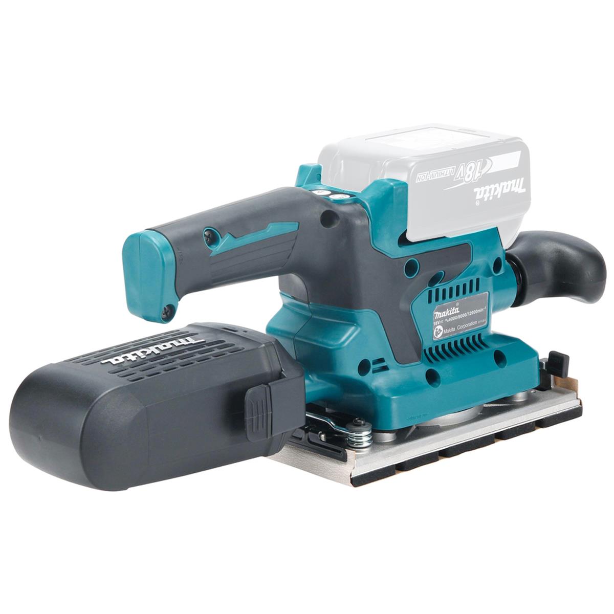 Makita DBO382Z 18V LXT 93 x 185mm Brushless Finishing Sander Body Only