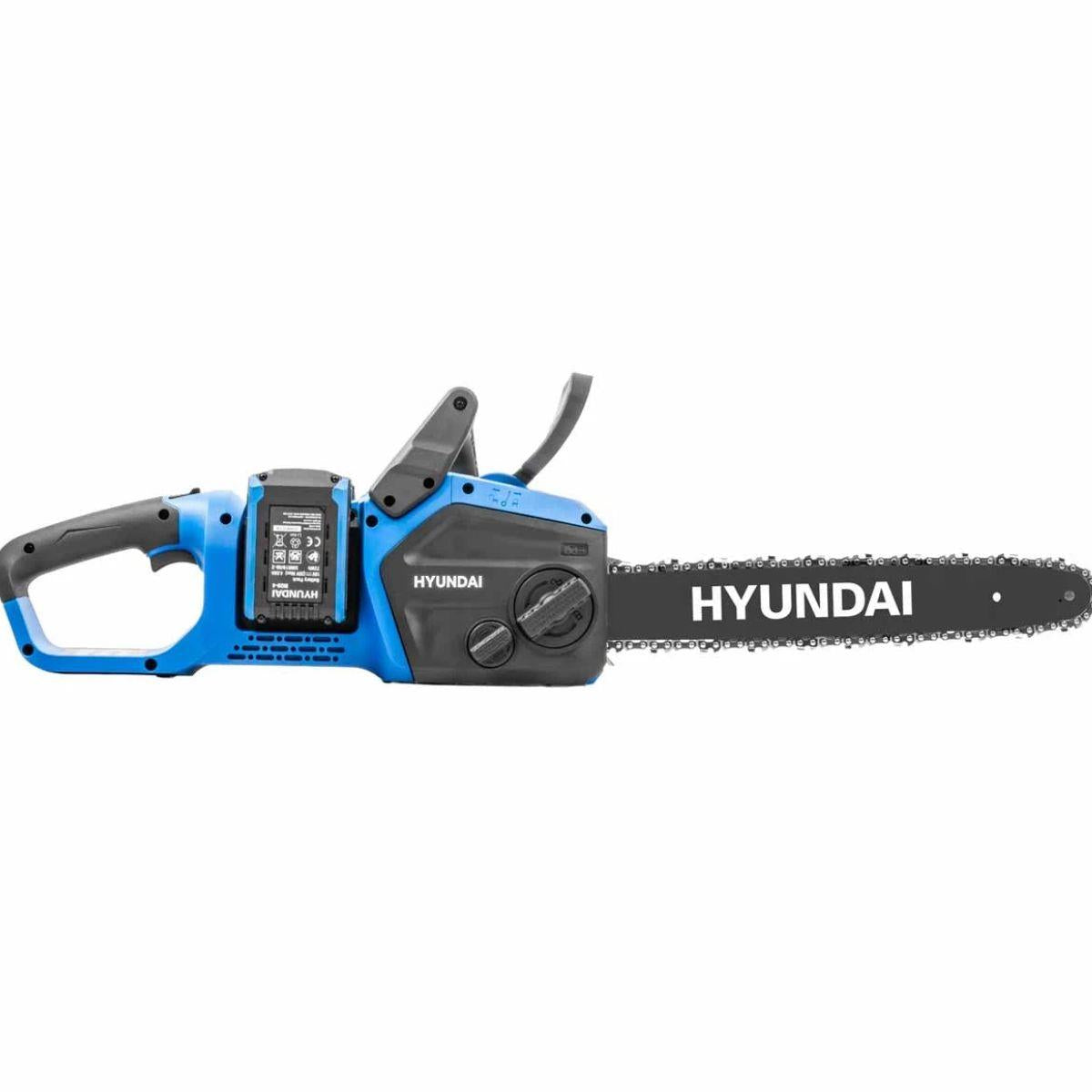 Hyundai HY40CCS350 2 x 20V 4Ah Brushless Cordless Chainsaw 350mm with 2 x 4.0Ah Batteries and Charger