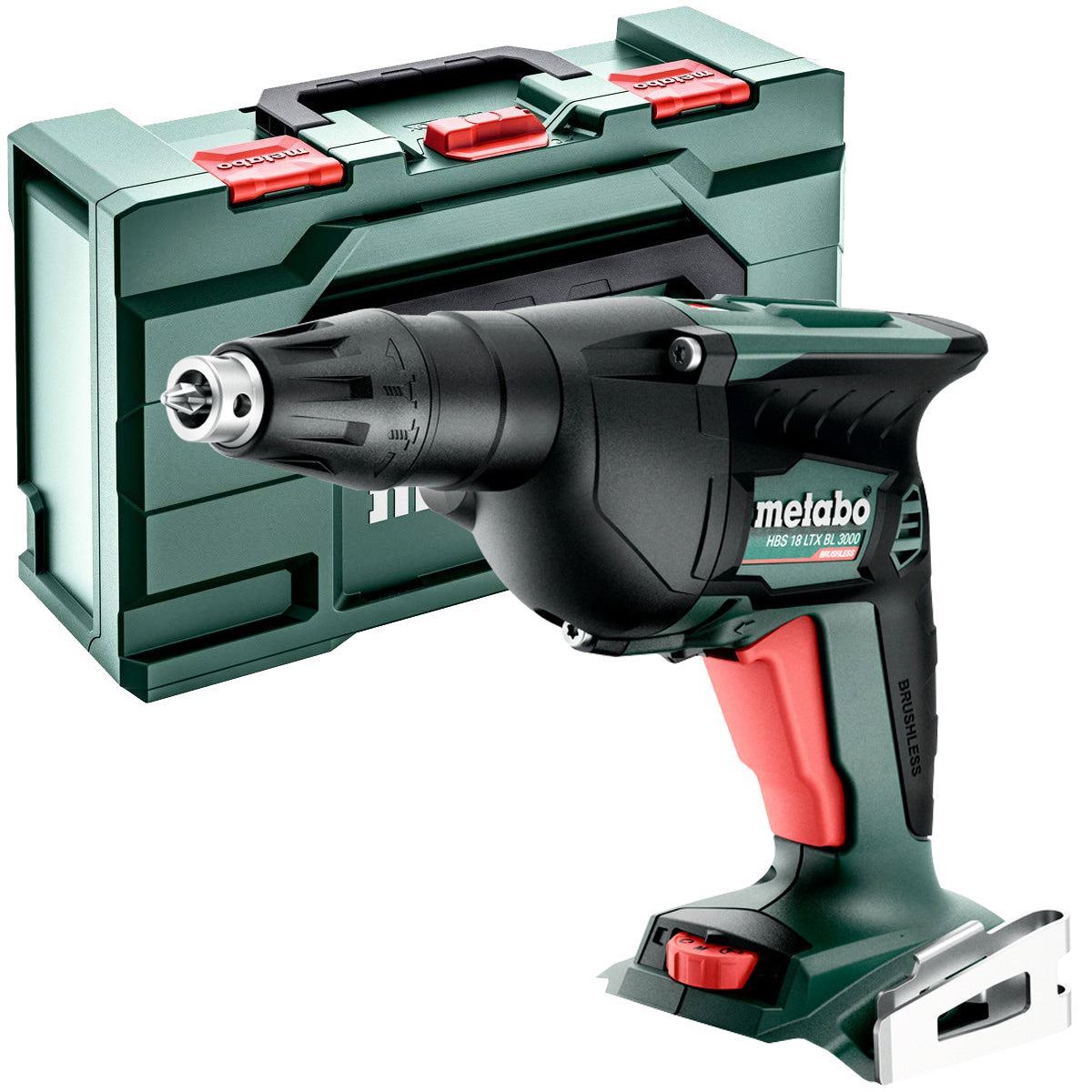 Metabo HBS 18 LTX BL 3000 18V Brushless Drywall Screwdriver with 1 x 5.2Ah Battery Charger & Metabox