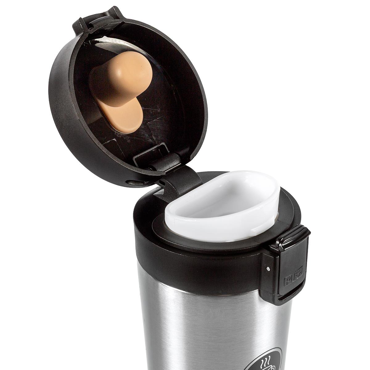 Tools4Trade Stainless Steel Thermal Coffee Mug - Silver (360ml)