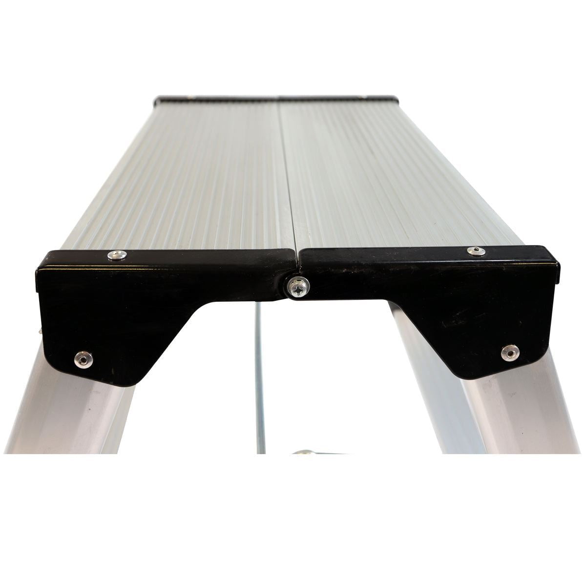 Excel Heavy Duty Fibreglass 4 Tread Ladder with 3 Step Hop Up Ladder