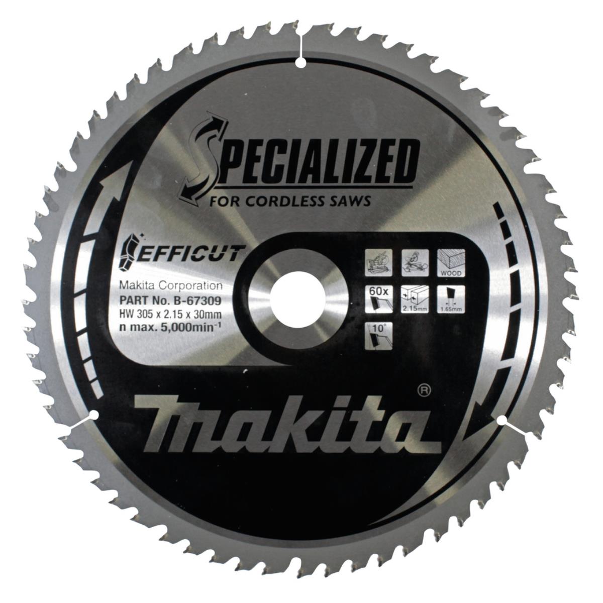 Makita B-67309 Efficut TCT Mitre Saw Blade 305mm x 30mm x 60T