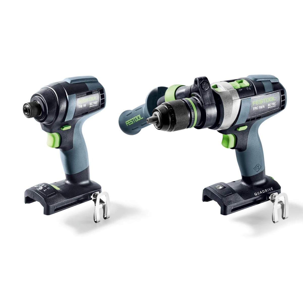Festool TID 18 Basic-Set TPC 18/4 18V Brushless Impact Driver & Percussion Drill Set with Case - 578834