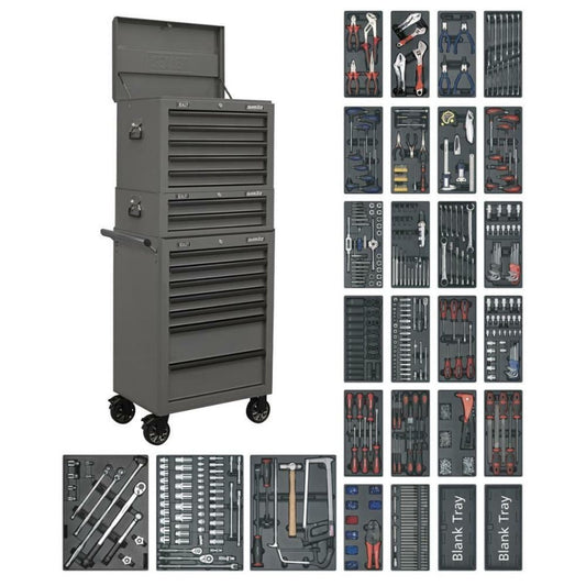 Sealey SPTGRCOMBO1 14 Drawer Tool Chest Combination with 1179pc Tool Kit