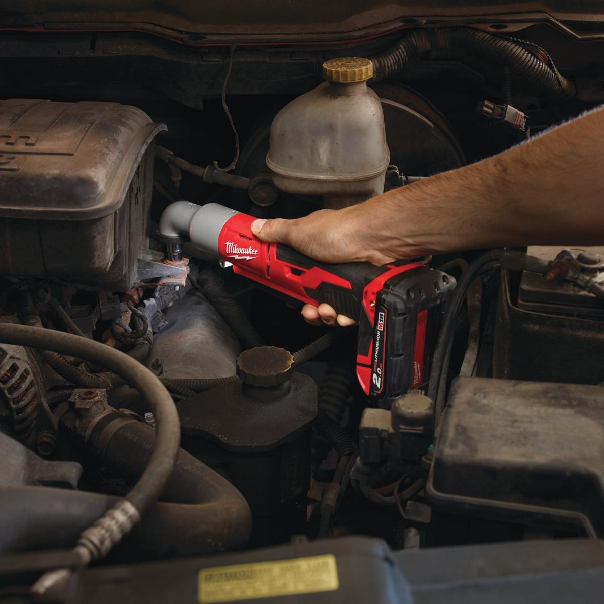 Milwaukee M18BRAIW-0 18V Right Angle Impact Wrench With 1 x 5.0Ah Battery & Charger