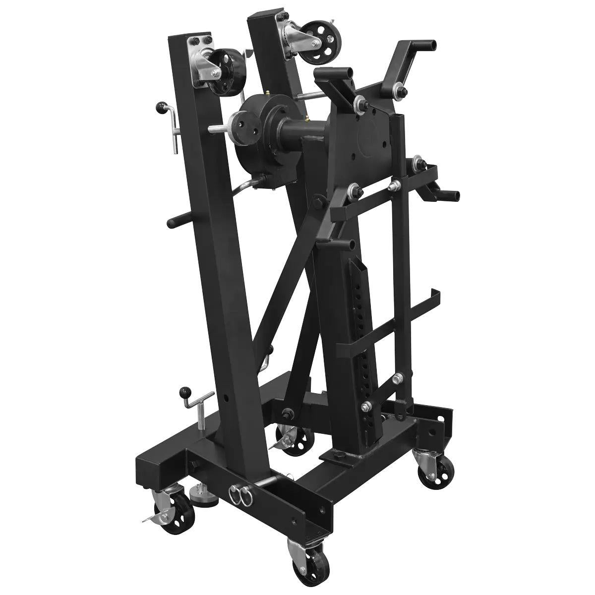 Sealey ES680DS Viking Folding 360º Rotating Engine Stand with Geared Handle & Drain Pan