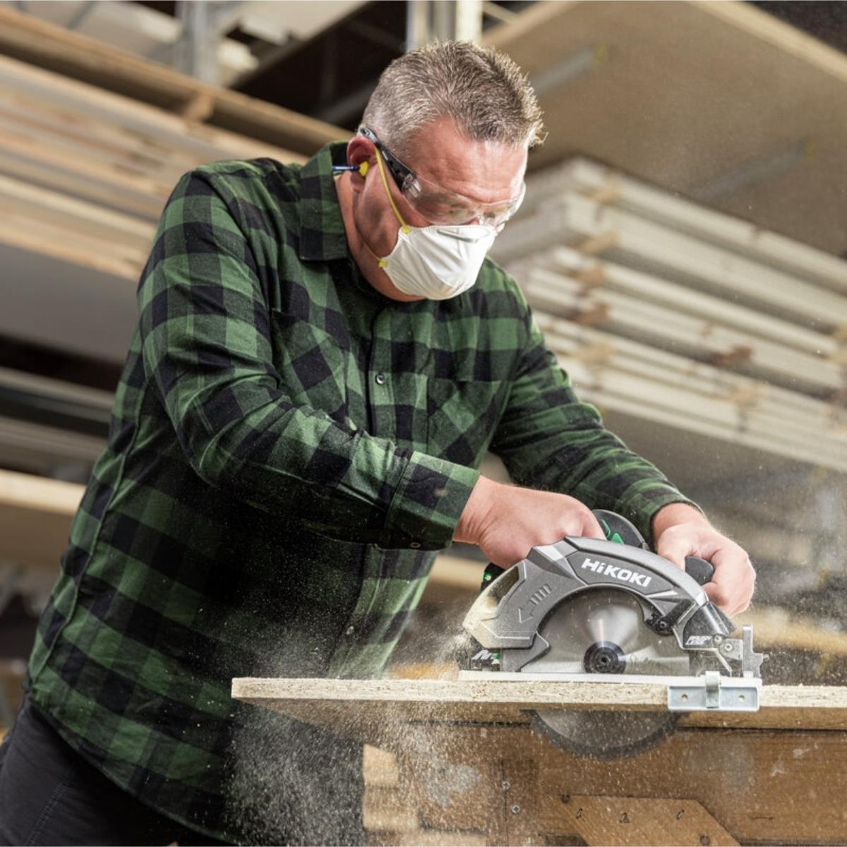 HiKOKI C1807DAW2Z 18V Brushless 190mm Circular Saw with 1 x 5.0Ah Battery, Charger & Case