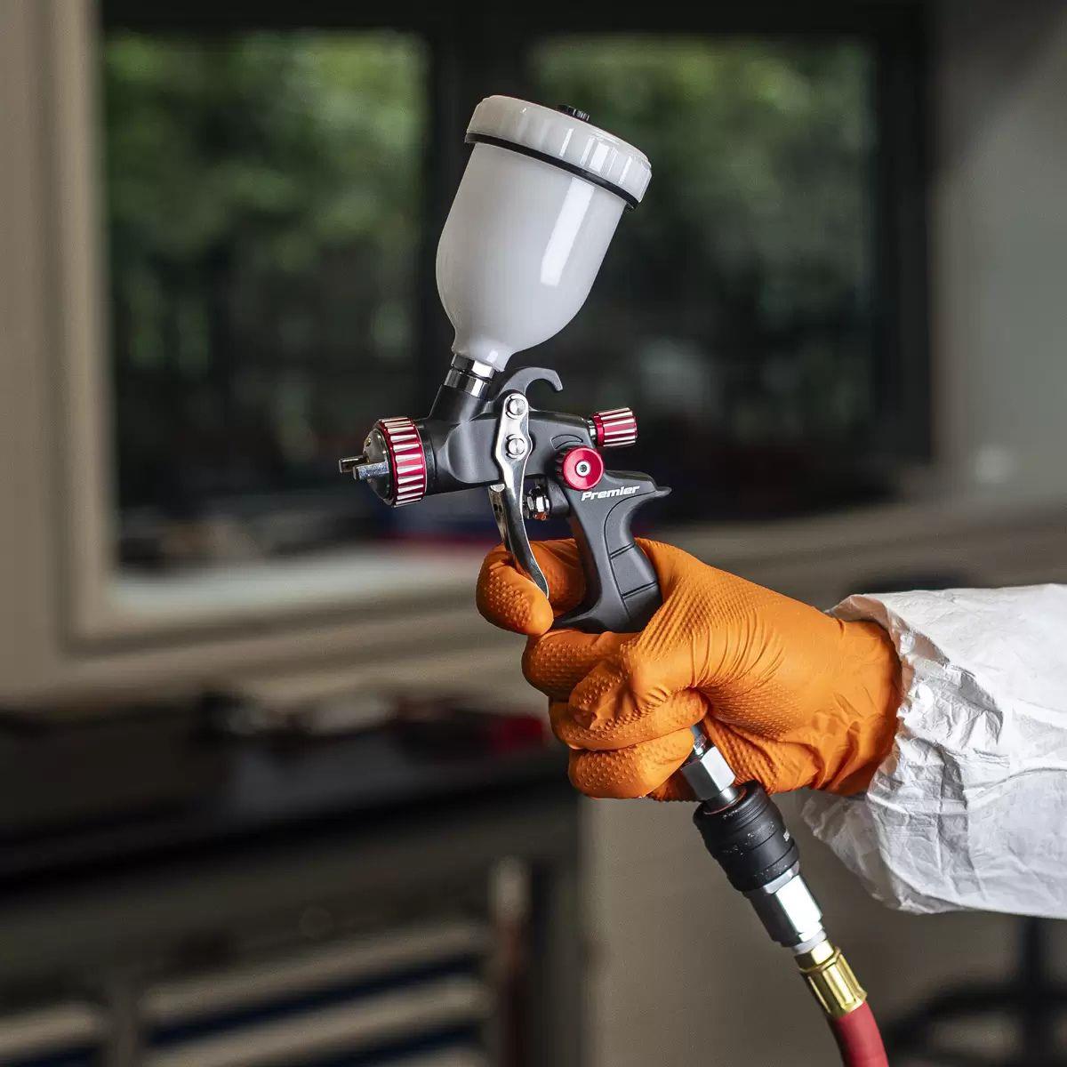 Sealey HVLP04 HVLP Gravity Feed Touch-Up Spray Gun 1mm Set-Up