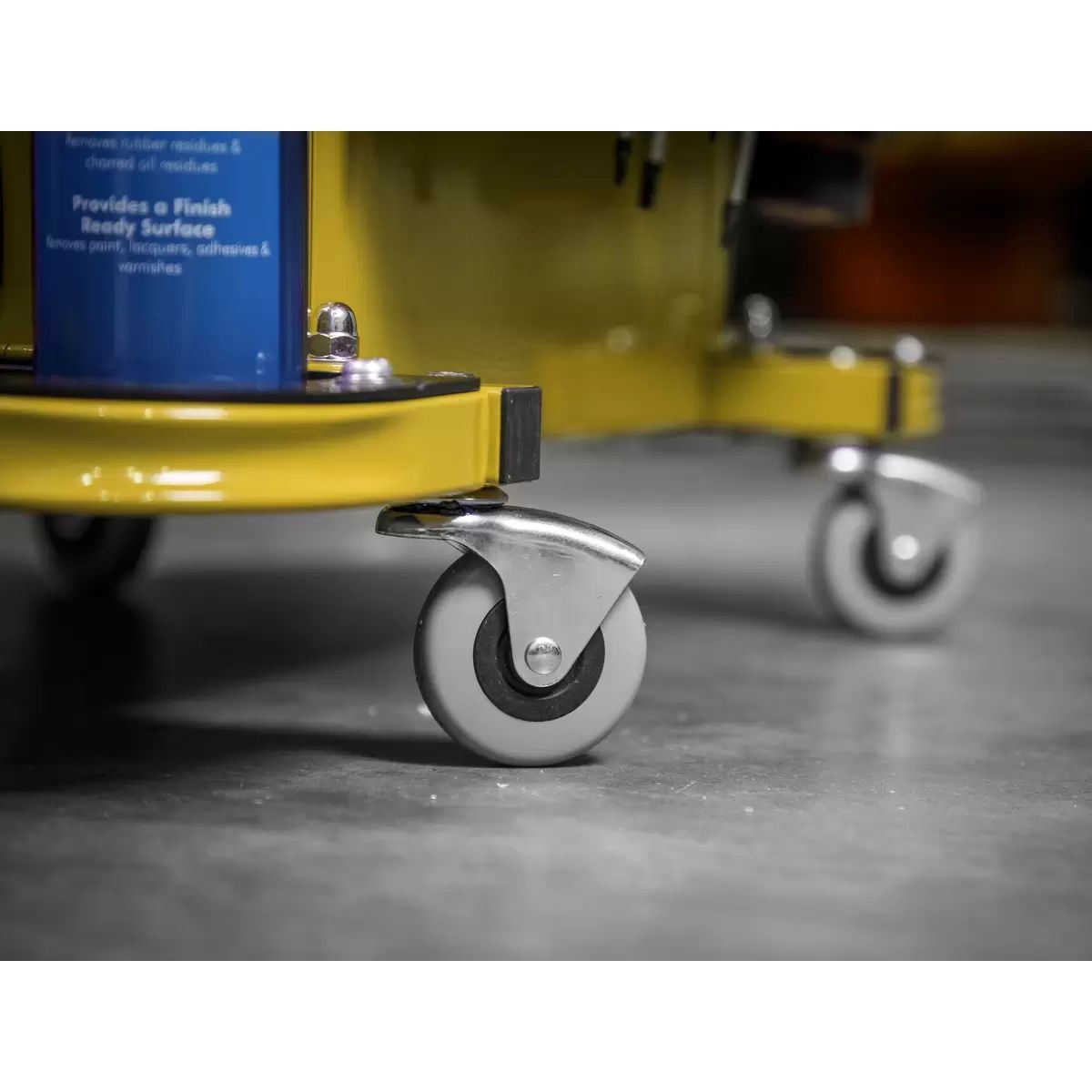 Sealey SCR18Y Mechanic's Utility Seat & Toolbox-Yellow