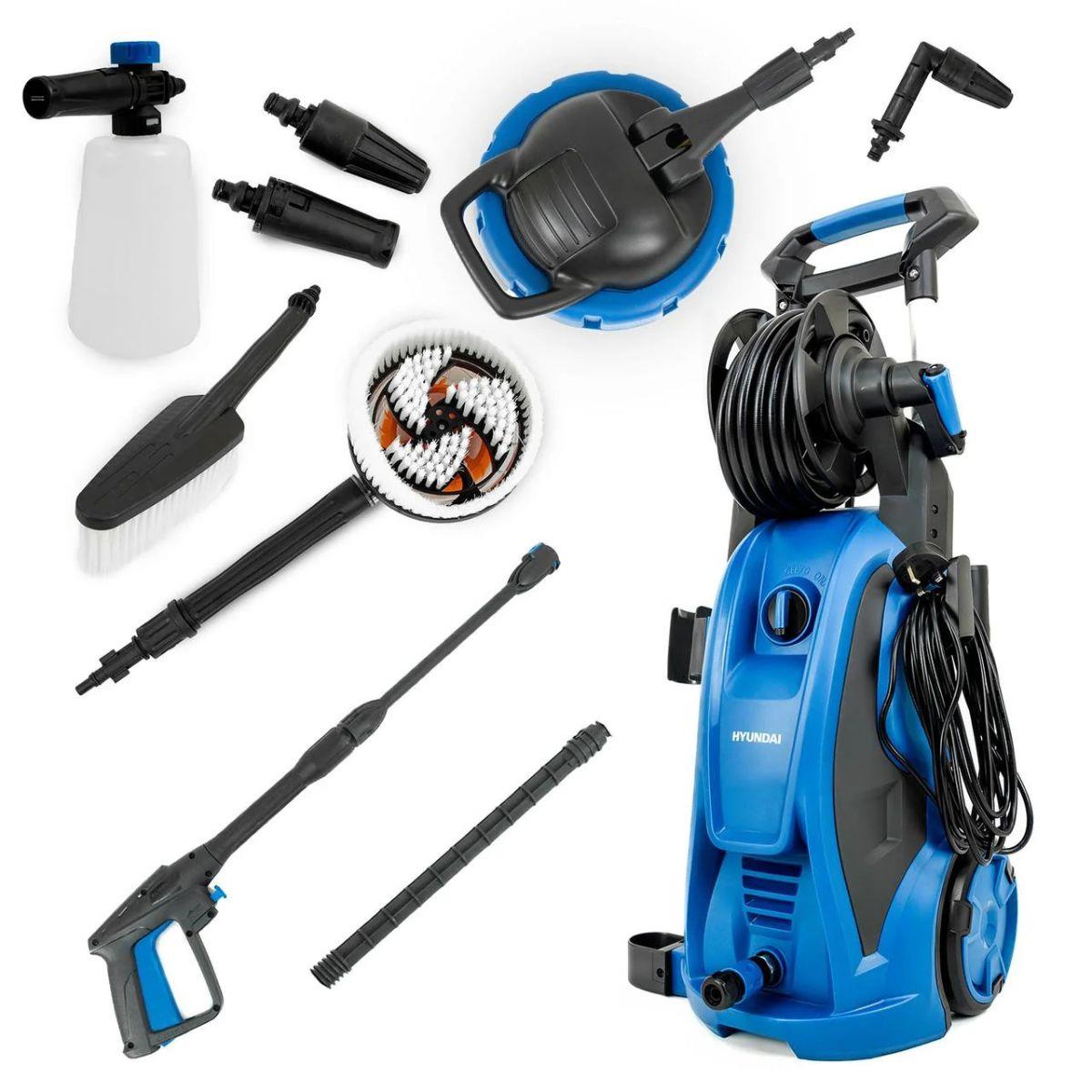 Hyundai HYW2400E Electric Pressure Washer 8L/min 2400W/240V High-Performance Jet Wash with Hose & Attachments
