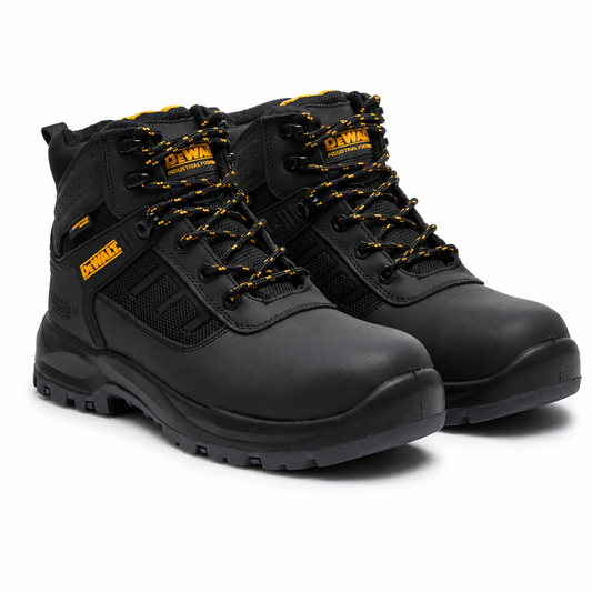Dewalt Douglas Waterproof Safety Boots Steel Toe Cap Black - Size 7