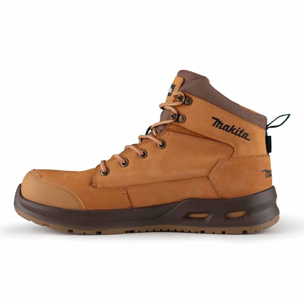 Makita MK403M Kyoto Safety Leather Boots Tan - Size 9