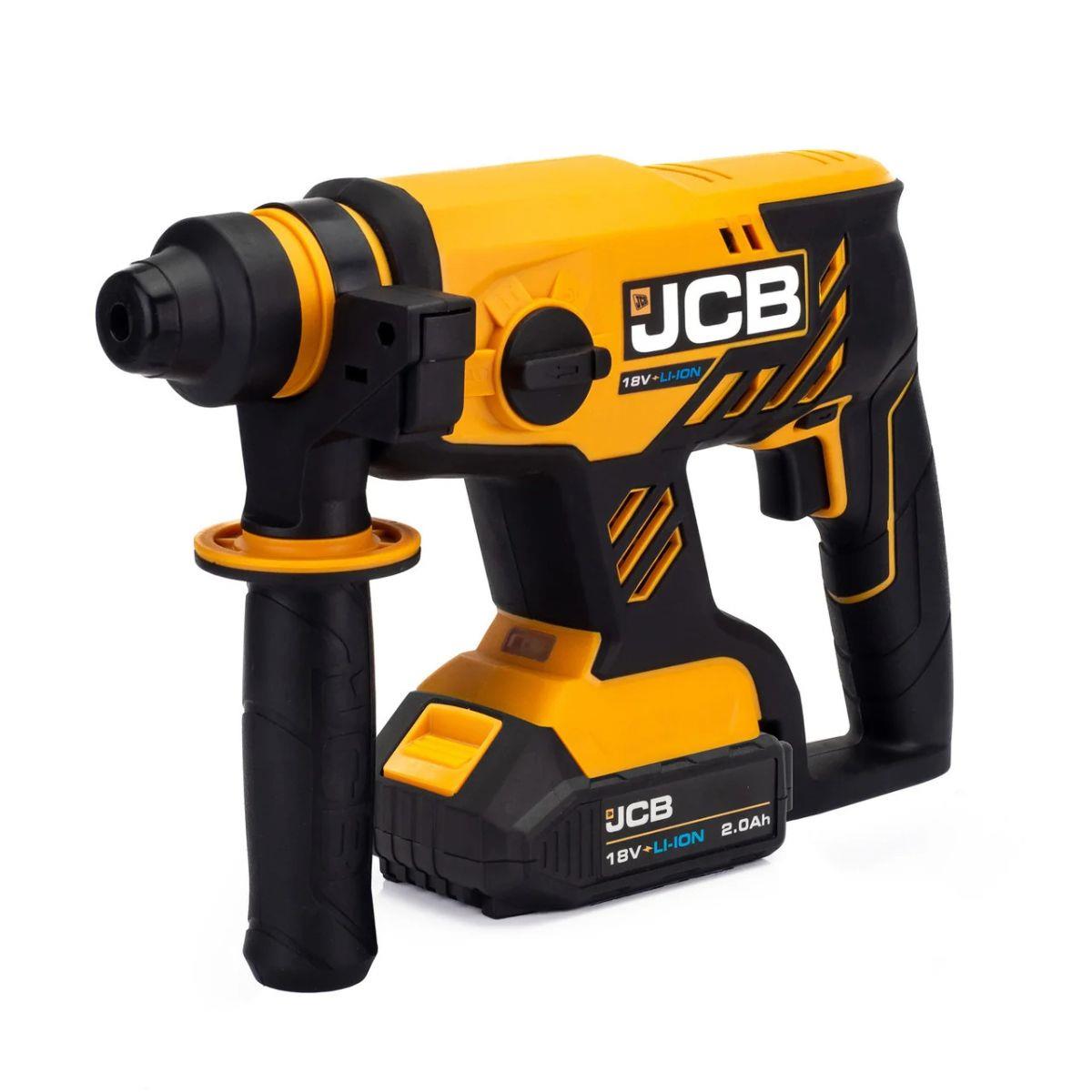 JCB 21-18BL3PK-2 18V Brushless Combi Drill, Impact Driver & Hammer Drill Kit With 2 x 2Ah Li-Ion Batteries, Charger & Kit Bag