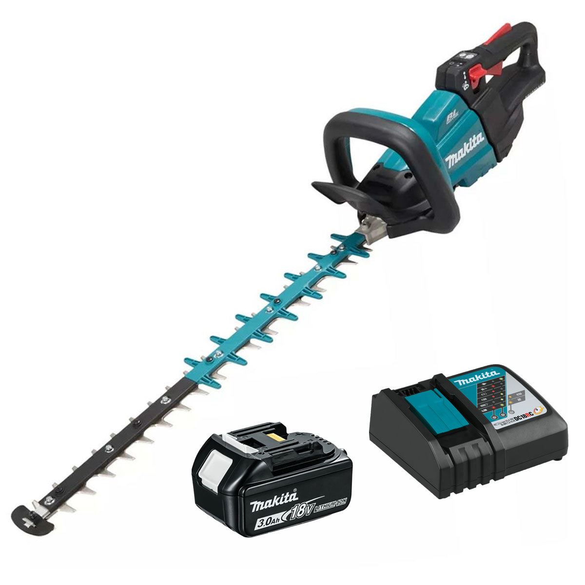 Makita DUH601Z 18V LXT 60cm Brushless Hedge Trimmer with 1 x 3.0Ah Battery & Charger