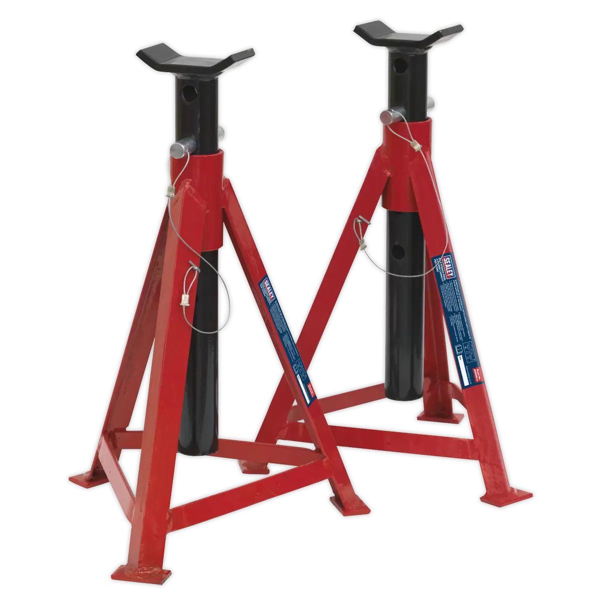 Sealey AS3000 Axle Stands 2.5tonne Capacity Per Stand 5tonne Pair 700mm Medium Height