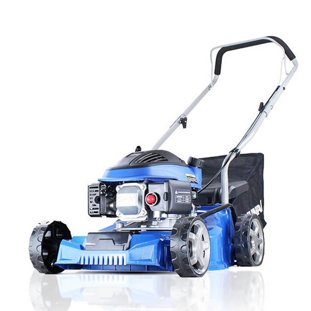 Hyundai HYM400P 40cm Petrol Lawnmower 79cc Engine, 25-75mm Cuts, 45L Grass Catcher & Rear Discharge