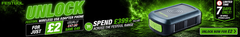 Festool Unlock Offer Banner