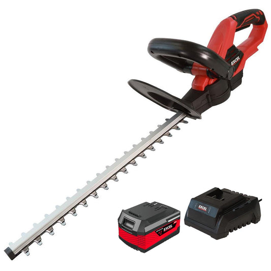 Excel 18V 410mm Hedge Trimmer Cutter with 1 x 4.0Ah Battery & Fast Charger