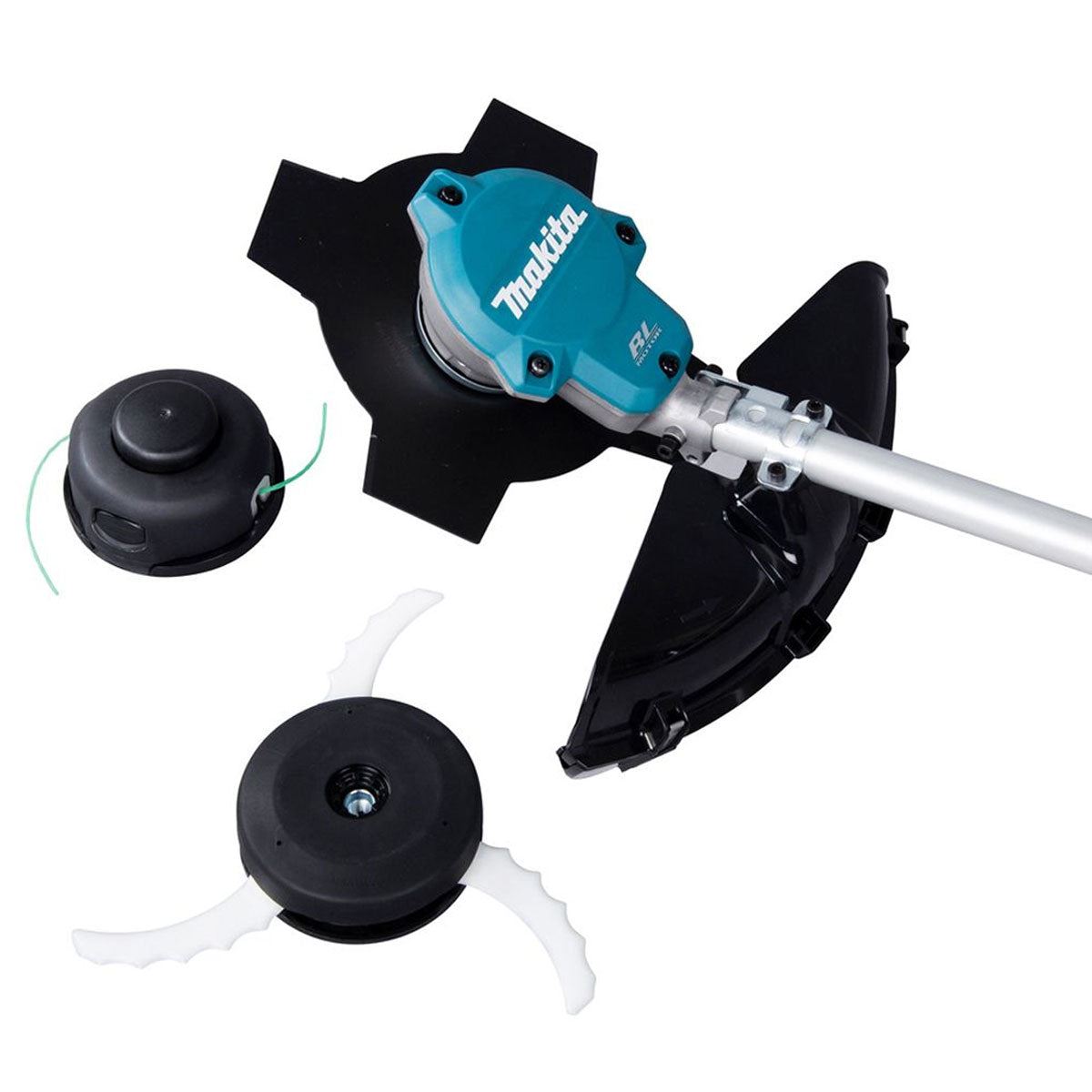 Makita UR002GD201 40V XGT Brushless Brush Cutter 350mm With 2 x 2.5Ah Batteries & Charger