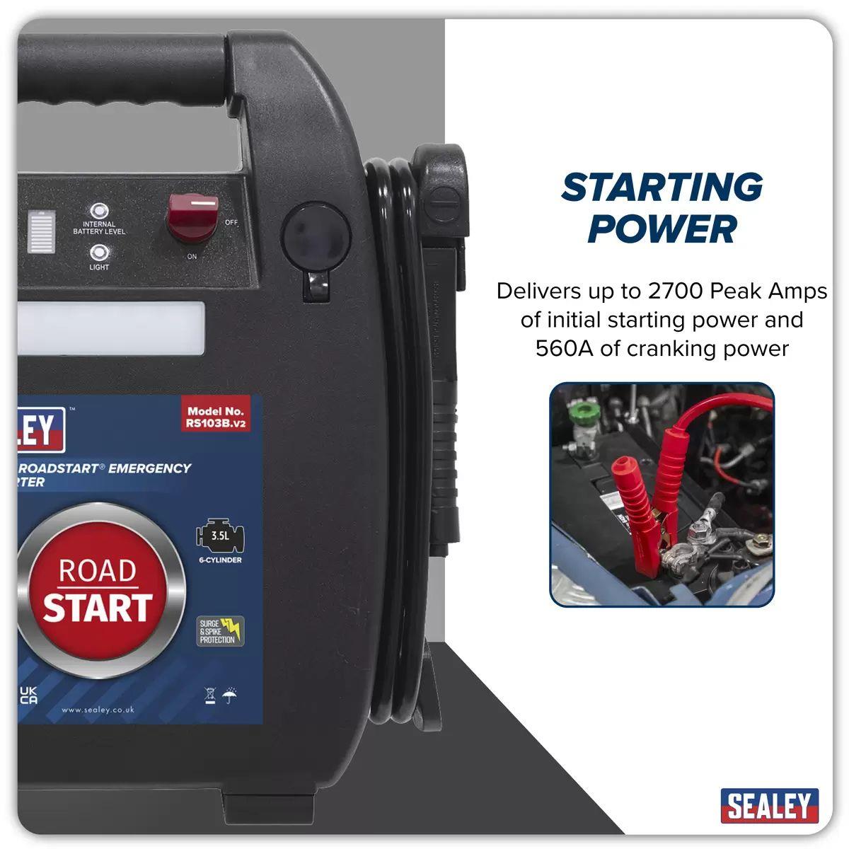 Sealey RS103B 12V Roadstart Emergency Jump Starter