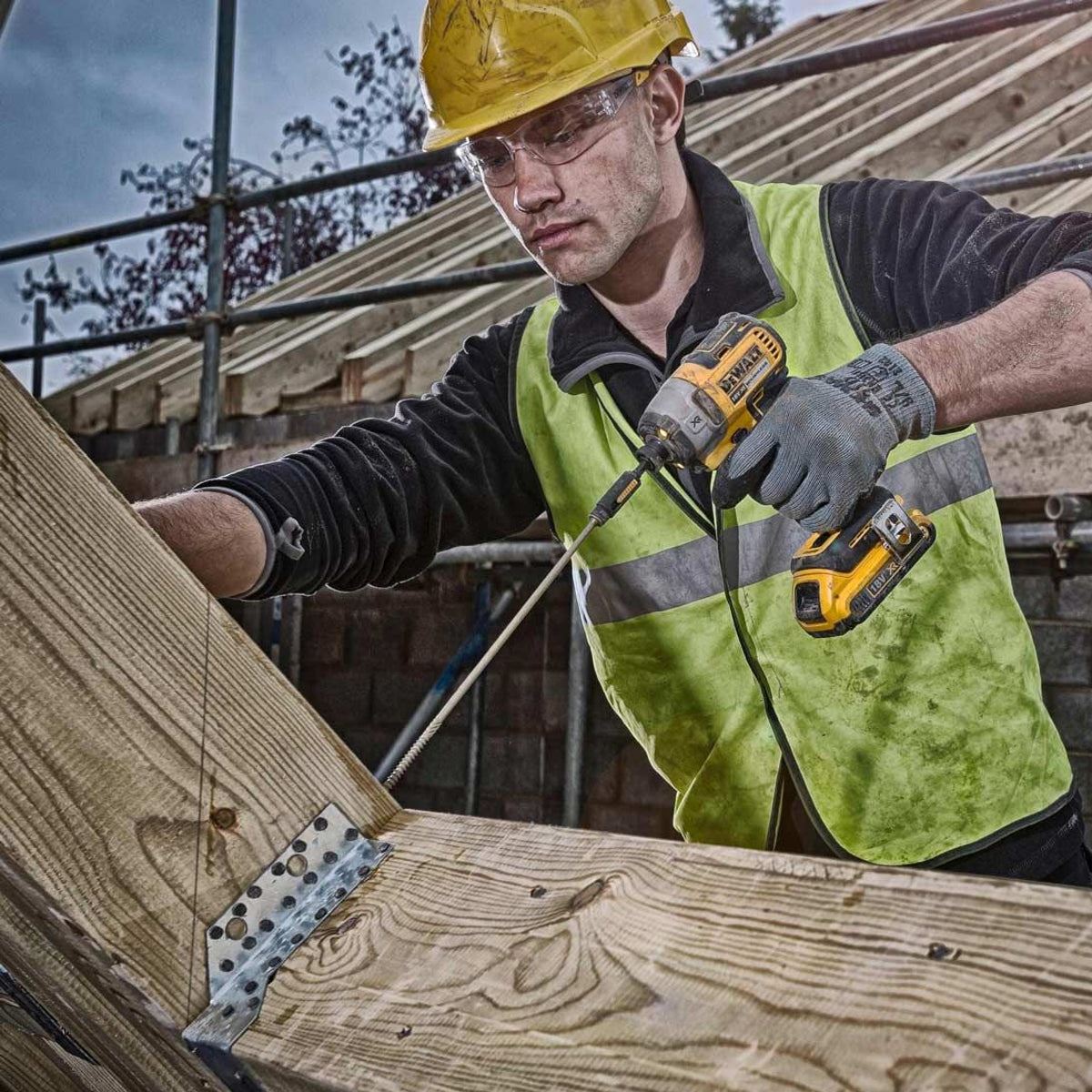 DeWalt DCK2532P2 18V XR Brushless SDS+ Hammer Drill & Impact Driver With 2 x 5.0Ah Battery Charger & TSTAK Case