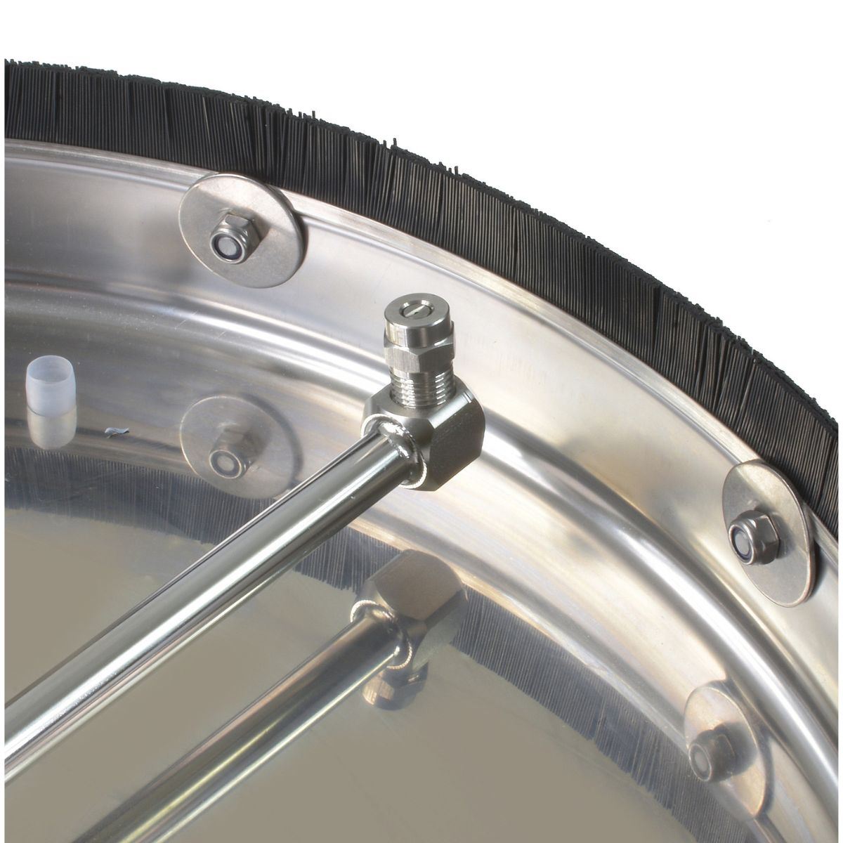 V-TUF H1.005TT Surface Cleaner 410mm Stainless Steel 275 Bar with Wheels 150 Degree 3 Castor Wheels