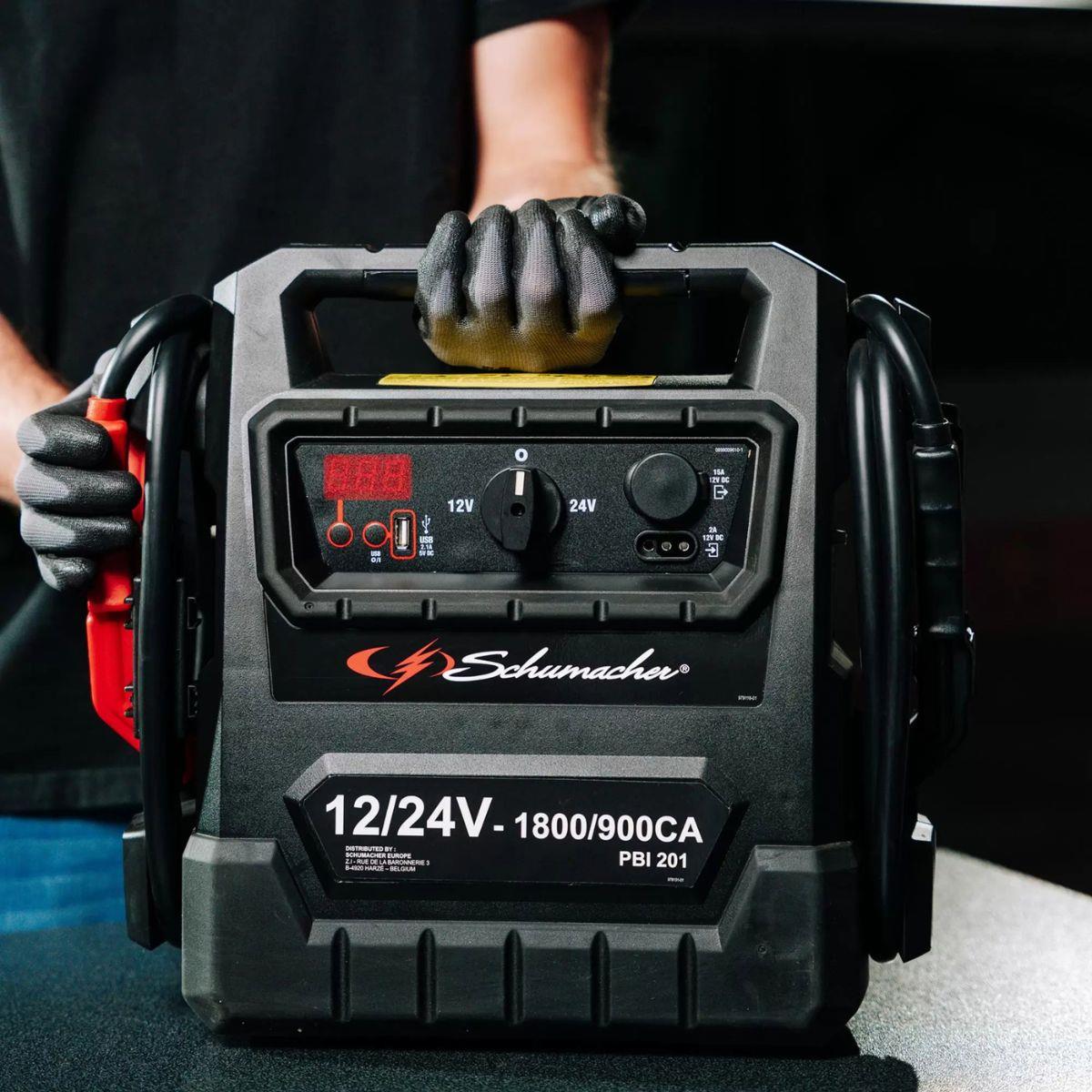 Schumacher PBI201 12/24V Booster Professional And Powerful Jump Starter 900CA 13707