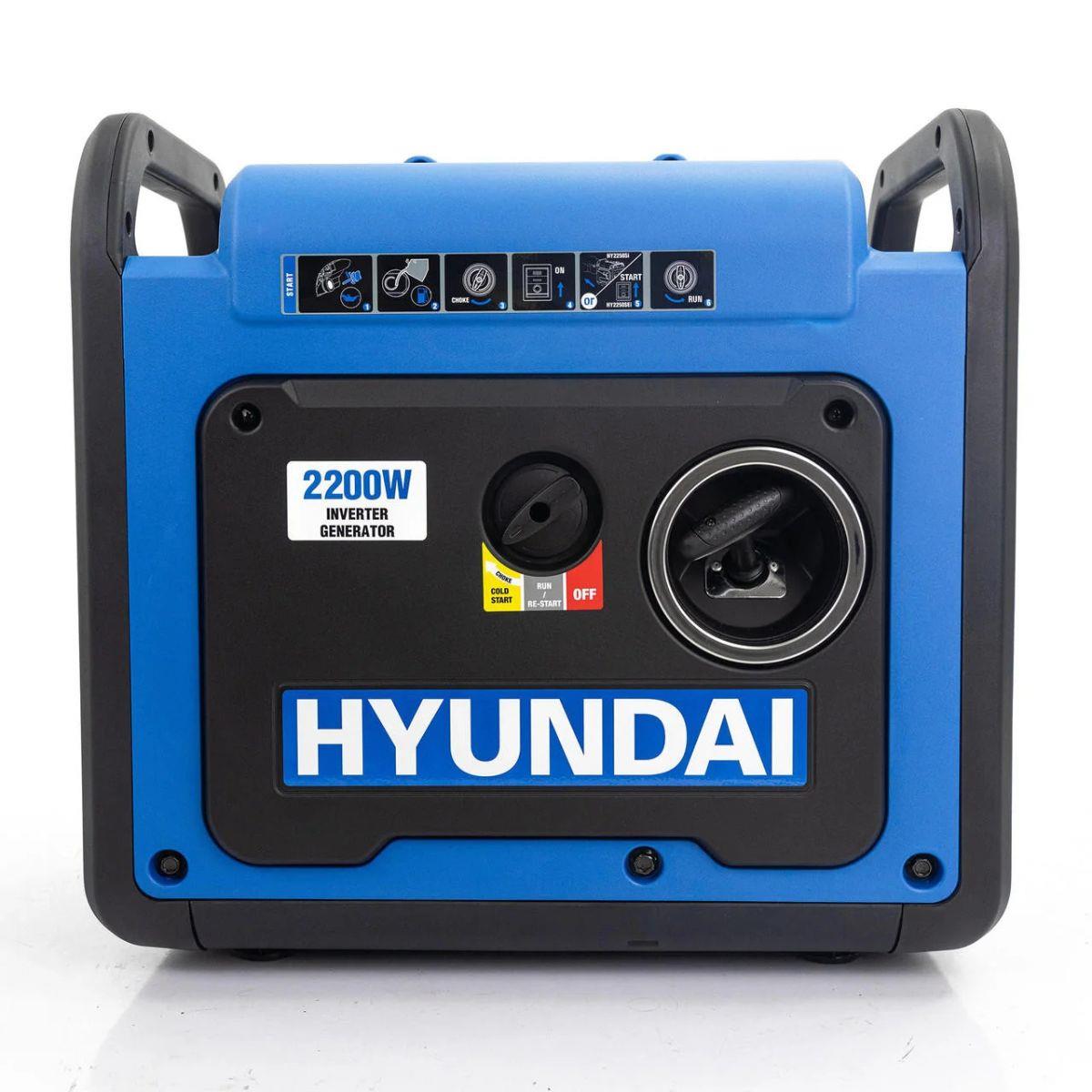 Hyundai HY2250SEI Petrol Inverter Generator with Electric/Recoil Start 2200W/230V