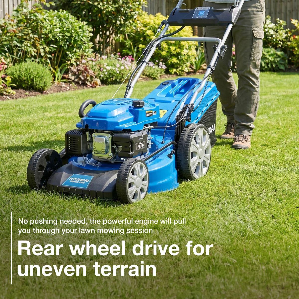 Hyundai HYM530SPEX 224cc 53cm Electric-Start Self-Propelled 4-in-1 Petrol Lawnmower