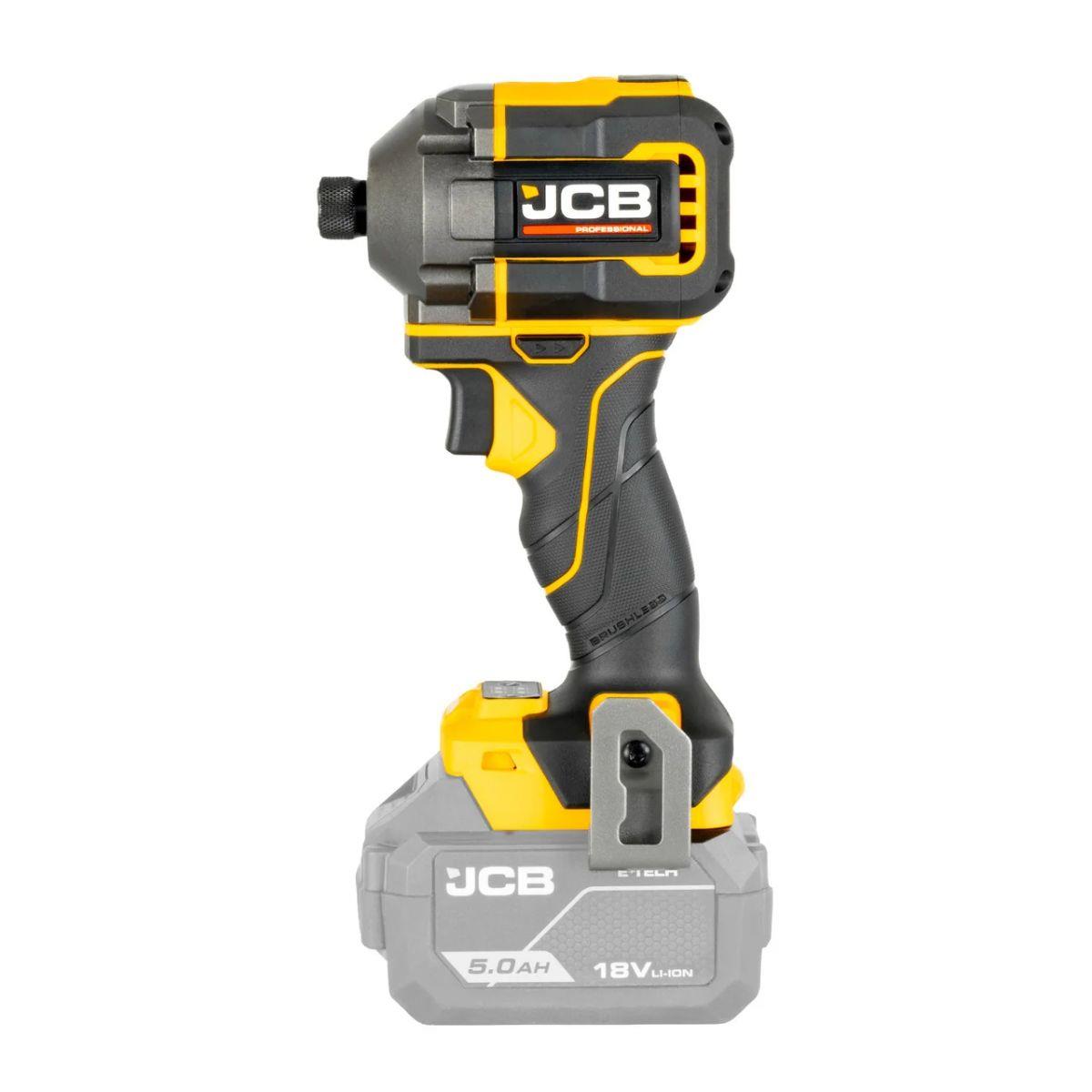 JCB-18PKIT-6 Pro 18V Combi Drill, Impact Driver & Multi Tool With 2Ah & 5Ah Batteries & 4.5A Fast Charger In Soft Tool Bag