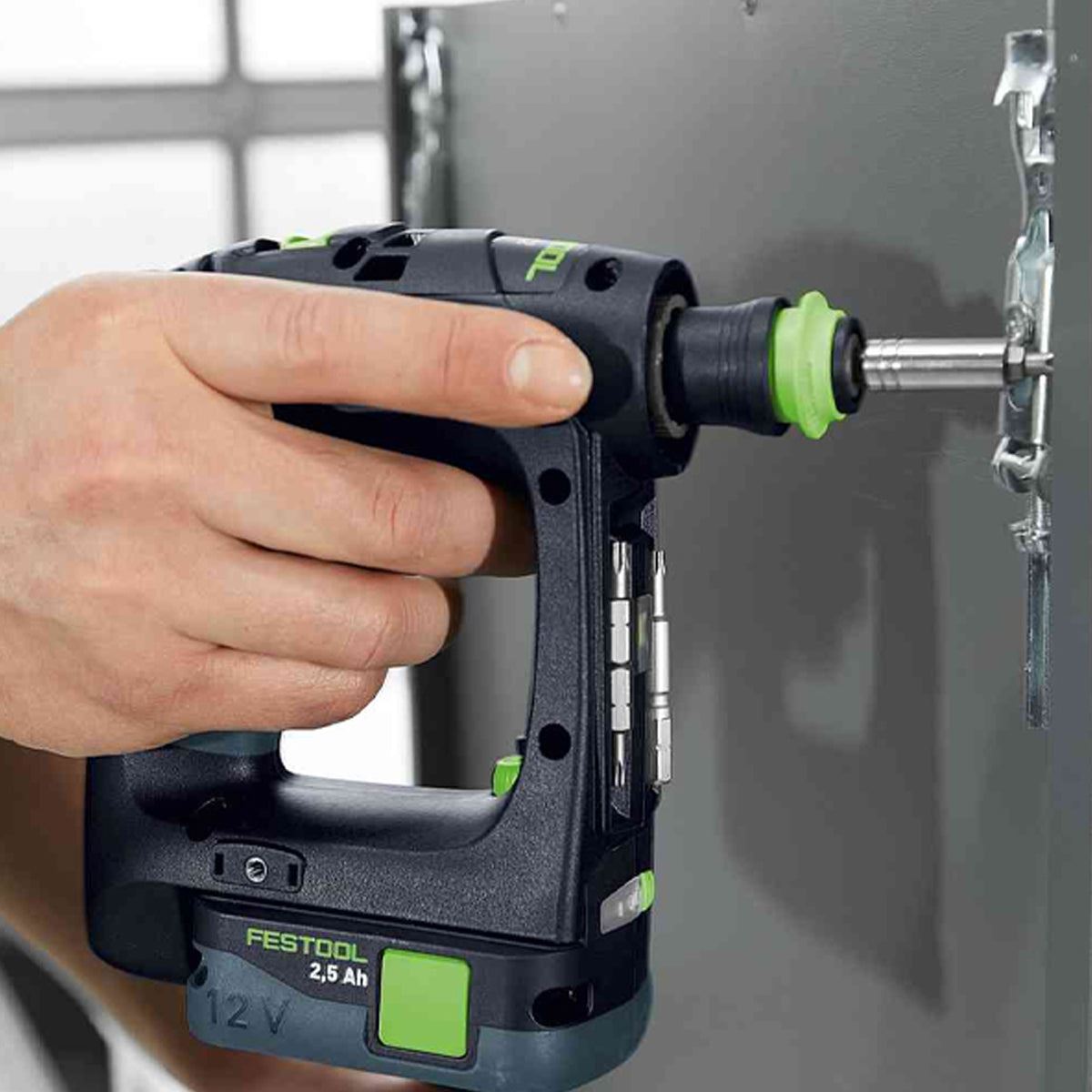 Festool CXS 12 2,5-Set GB 12V Brushless Drill Driver With 2 x 2.5Ah Batteries, Charger & Case - 576867